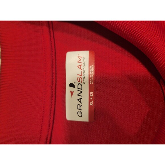 Grand Slam Other - Grand Slam Performance Polo Mens XL Red Short Sleeve Athletic Golf Shirt Top